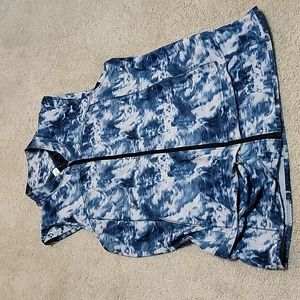 Lululemon size 12 multipocket blue/grey tie-dye light running vest